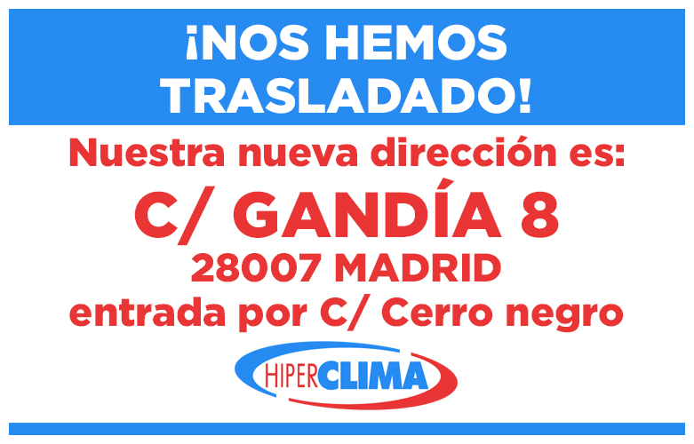 Cambio local Hiperclima a C/ Gandía 8, 28007 Madrid