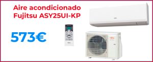 FUJITSU ASY25UI-KP oferta climatización aire acondicionado barato Hiperclima Madrid