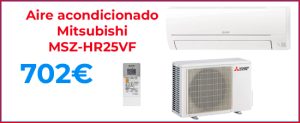 MITSUBISHI MSZ-HR25VF oferta climatización aire acondicionado barato Hiperclima Madrid