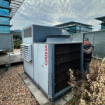 Instalación de equipos de aire acondicionado en edificios empresariales