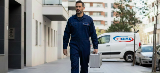 Técnico del Servicio Técnico Orbegozo Madrid Hiperclima llegando a domicilio en Madrid